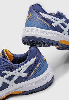 Tenis Padel Azul Índigo-Blanco-Mostaza asics Gel-Padel Pro 5