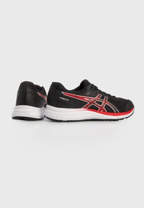Tenis Running Negro-Rojo-Blanco asics Kabuki