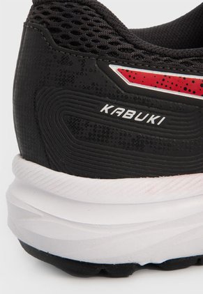 Tenis Running Negro-Rojo-Blanco asics Kabuki