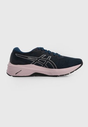 Tenis Training Azul-Negro-Rosa asics