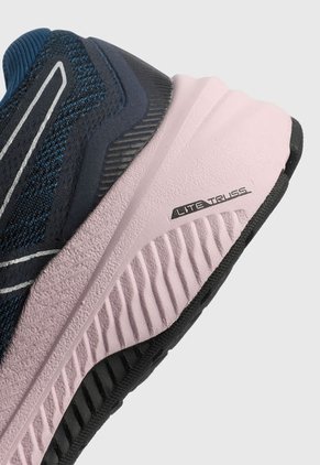 Tenis Training Azul-Negro-Rosa asics