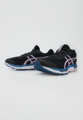 Tenis Running Negro-Azul-Lila asics Hypersonic 2