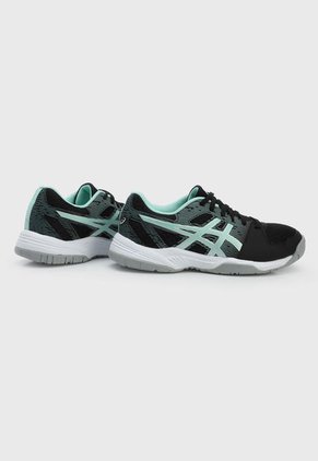 Tenis Running Negro-Verde Menta-Blanco asics GEL - Rebound