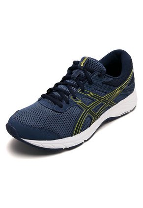 Tenis Running Azul-Amarillo-Blanco asics Gel-Contend 6