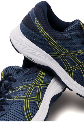 Tenis Running Azul-Amarillo-Blanco asics Gel-Contend 6