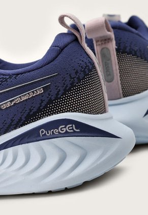 Tenis Running Azul Navy-Blanco-Nude asics Gel Cumulus 25