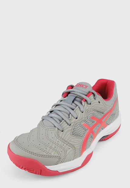 Tenis para Tennis Gris-Coral-Blanco asics Gel-Dedicate 6 Clay
