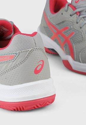 Tenis para Tennis Gris-Coral-Blanco asics Gel-Dedicate 6 Clay