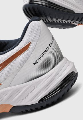Tenis Volleyball Blanco-Cobre-Azul asics Netburner Ballistic FF 3
