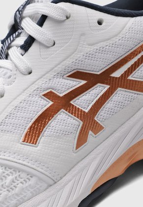 Tenis Volleyball Blanco-Cobre-Azul asics Netburner Ballistic FF 3