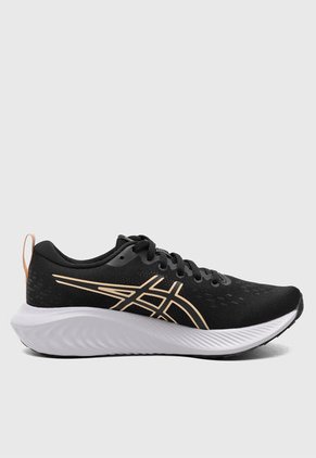 Tenis Running Negro-Naranja Pastel asics GEL-Excite 10