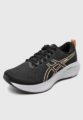Tenis Running Negro-Naranja Pastel asics GEL-Excite 10