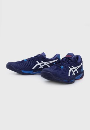 Tenis para Tennis Azul-Blanco-Rojo asics Solution Speed FF 2