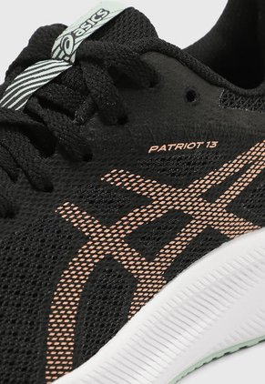 Tenis Running Negro-Beige-Verde Menta asics Patriot 13
