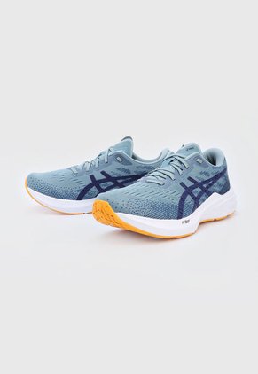 Tenis Training Gris-Blanco-Naranja asics Dynablast 3