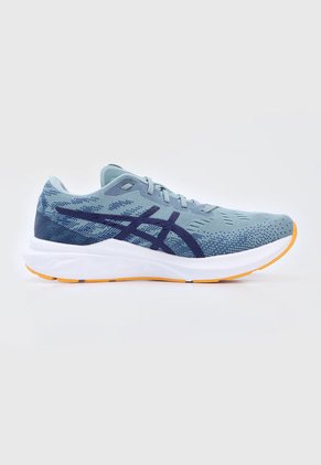 Tenis Training Gris-Blanco-Naranja asics Dynablast 3