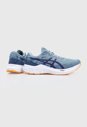 Tenis Training Gris-Blanco-Naranja asics Dynablast 3