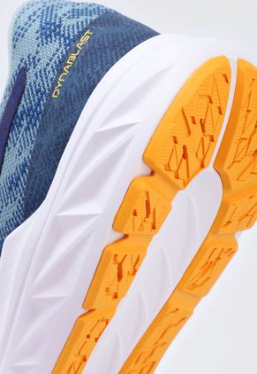 Tenis Training Gris-Blanco-Naranja asics Dynablast 3