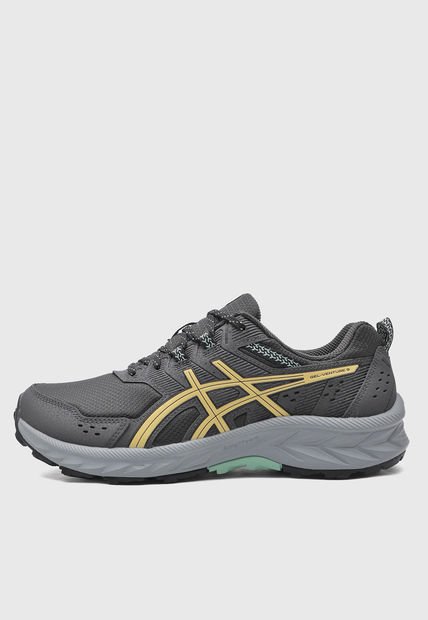 Tenis Running Gris-Amarillo asics GEL-Venture 9