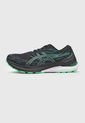 Tenis Running Negro-Verde Neón-Azul Petróleo asics Gel Kayano 29 de Asics