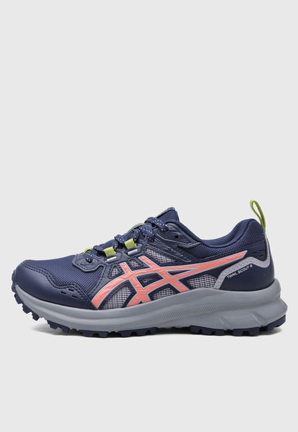 Trail Running Azul Navy-Coral-Verde Limón asics Trail Scout 3