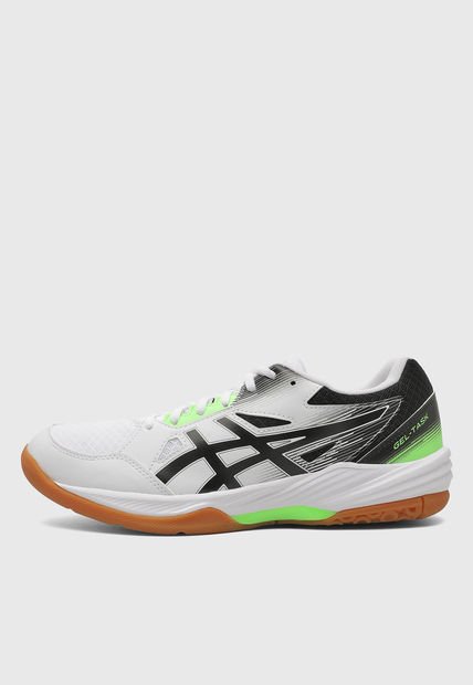 Tenis Volleyball Blanco-Negro-Verde asics Gel Task 3