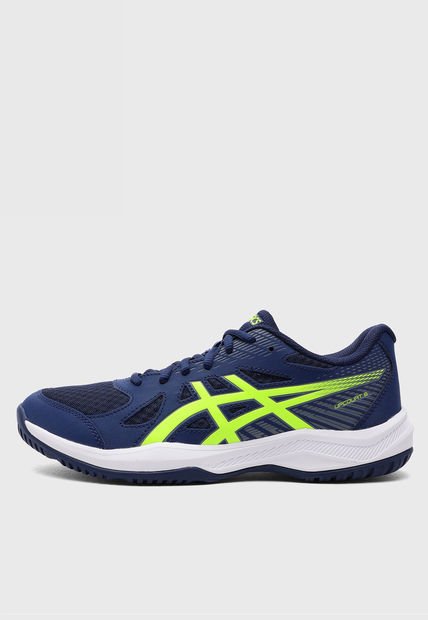 Tenis Voleyball Azul-Amarillo Neón asics Upcourt 6