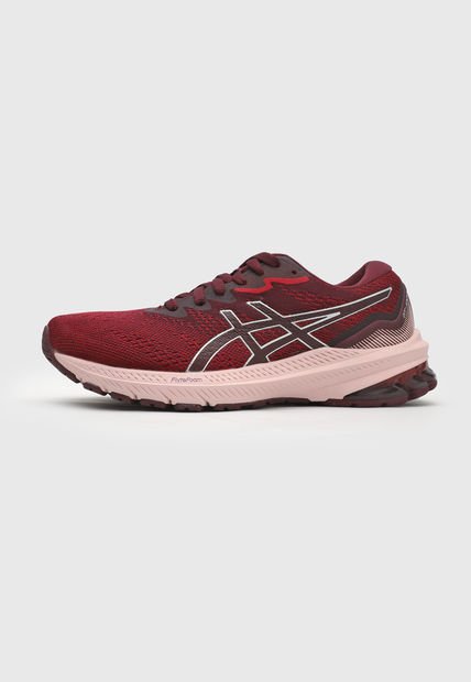 Tenis Running Vinotinto-Rosa-Plateado asics GT-1000 11