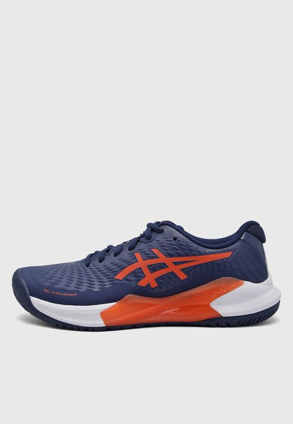 Tenis para Tennis Azul-Naranja-Blanco asics GEL-Challenger 14