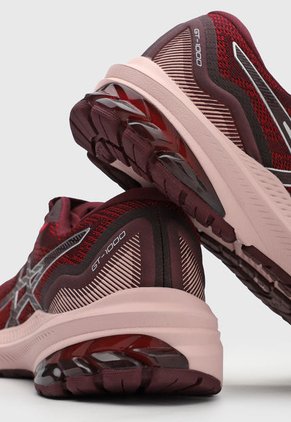 Tenis Running Vinotinto-Rosa-Plateado asics GT-1000 11