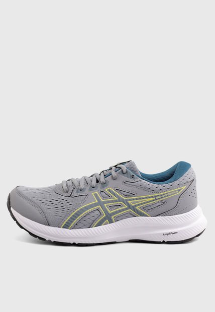 Tenis Running Gris-Azul-Amarillo asics Gel-Contend 8