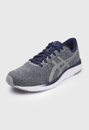 Tenis Lifestyle Gris-Azul Navy-Blanco asics Streetwise