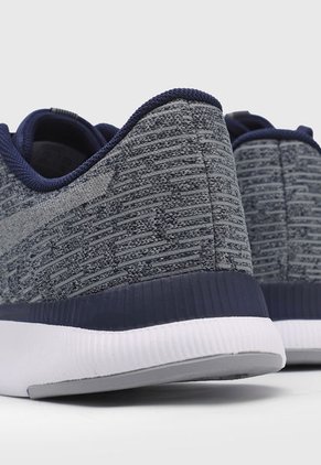 Tenis Lifestyle Gris-Azul Navy-Blanco asics Streetwise