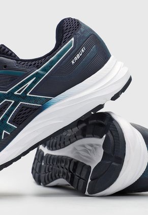 Tenis Running Azul Navy-Azul Petróleo-Blanco asics Kabuki
