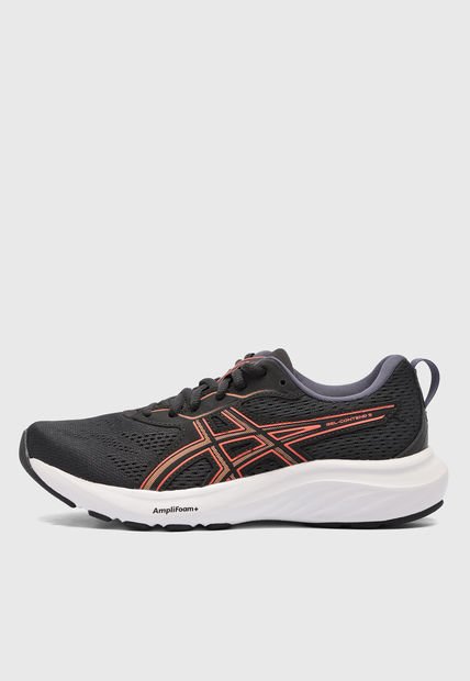 Tenis Running Negro-Blanco-Naranja asics Gel-Contend 9