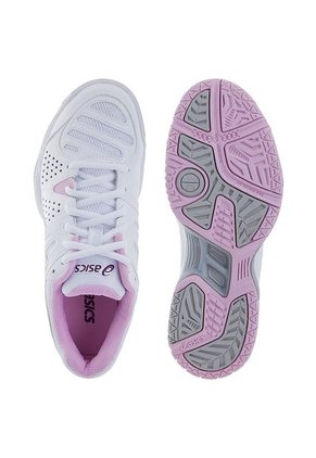 Lifestyle Blanco-Rosa Asics GEL - DEDICATE 4