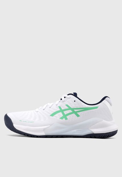 Tenis para Tennis Blanco-Verde-Azul Navy asics GEL-Challenger 14