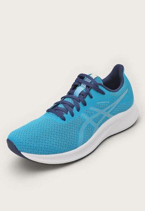 Tenis Running Celeste-Azul Navy-Blanco asics Patriot 13