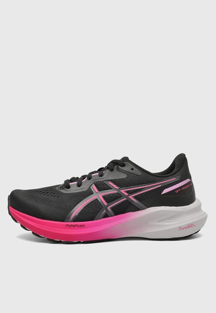 Tenis Running Negro-Magenta-Blanco asics GT-1000 13