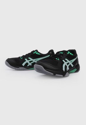 Tenis Volleyball Negro-Verde-Blanco asics Gel Rocket 10