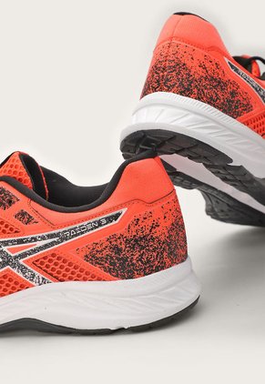 Tenis Running Coral-Negro-Blanco asics Raiden 3