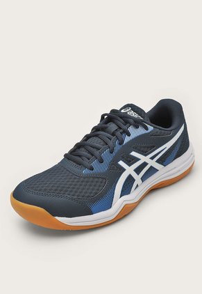 Tenis Volleyball Azul Navy-Blanco-Miel asics Upcourt 5