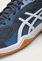 Tenis Volleyball Azul Navy-Blanco-Miel asics Upcourt 5 de Asics