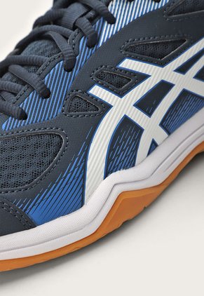 Tenis Volleyball Azul Navy-Blanco-Miel asics Upcourt 5