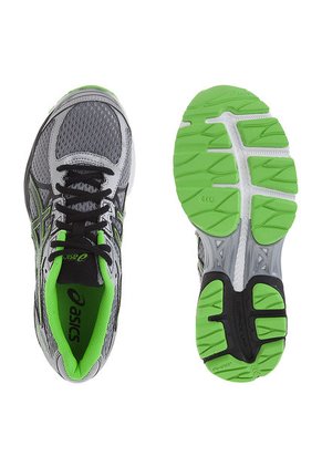 Running Negro-Verde-Plateado asics Gel - Flux 3