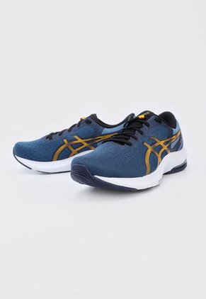 Tenis Running Azul-Blanco-Mostaza asics Gel Pulse 13