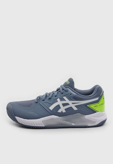 Tenis para Tennis Azul Raf-Amarillo Neón-Blanco asics Gel-Challenger 13 Clay