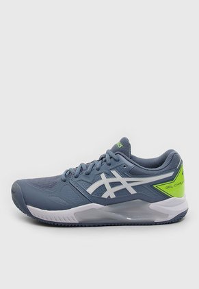 Tenis para Tennis Azul Raf-Amarillo Neón-Blanco asics Gel-Challenger 13 Clay