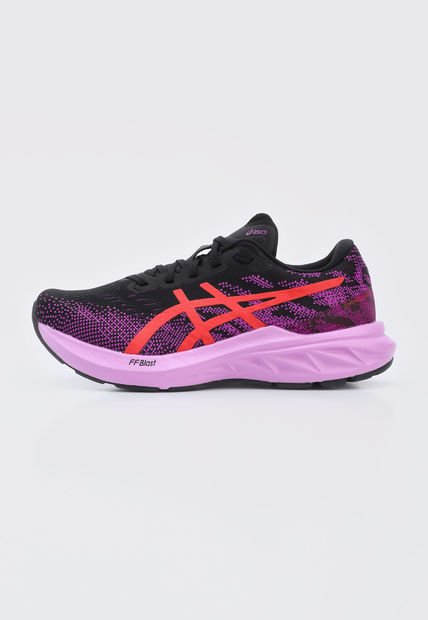 Tenis Training Negro-Violeta-Coral asics Dynablast 3