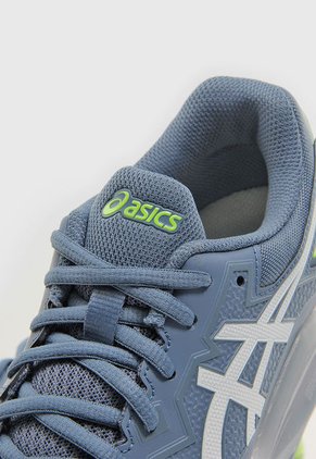 Tenis para Tennis Azul Raf-Amarillo Neón-Blanco asics Gel-Challenger 13 Clay
